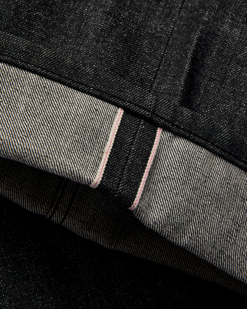 "Yatagarasu" 15oz Black Selvedge Denim - Weird Guy Fit