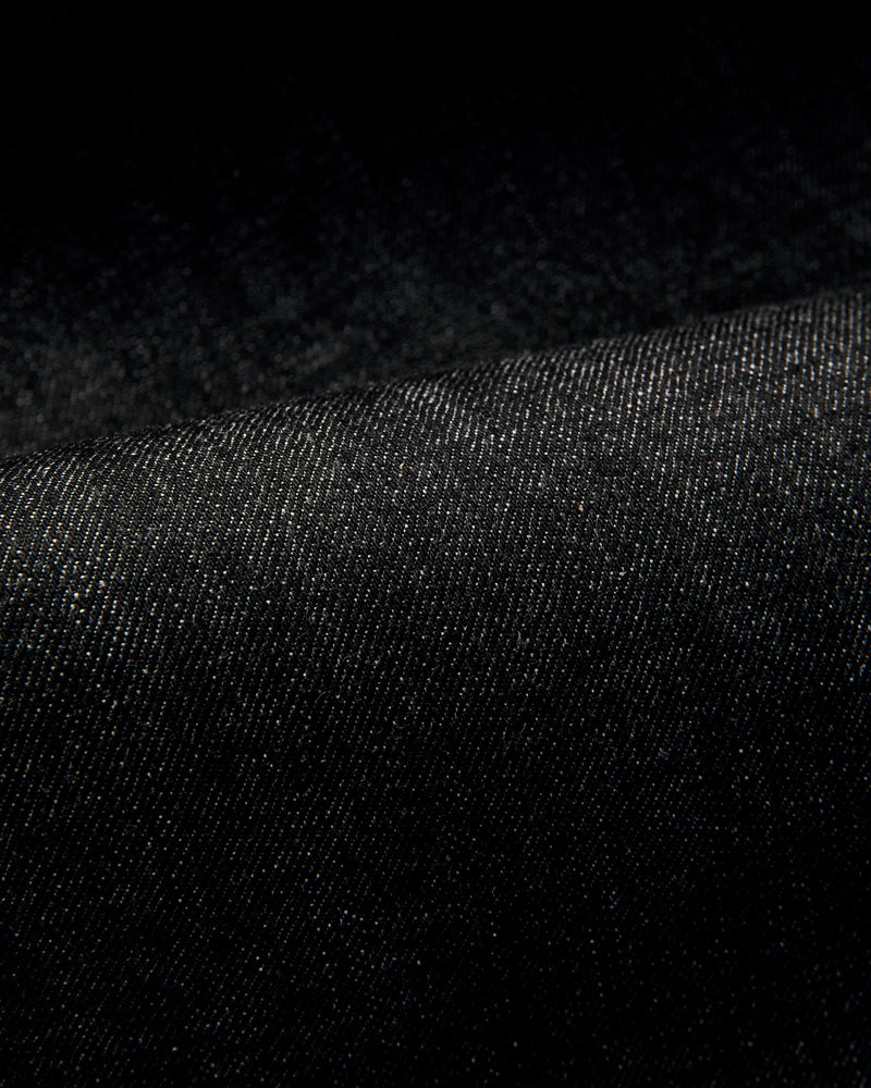 "Yatagarasu" 15oz Black Selvedge Denim - Strong Guy Fit