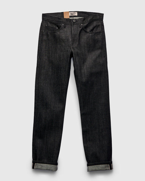"Yatagarasu" 15oz Black Selvedge Denim - Weird Guy Fit