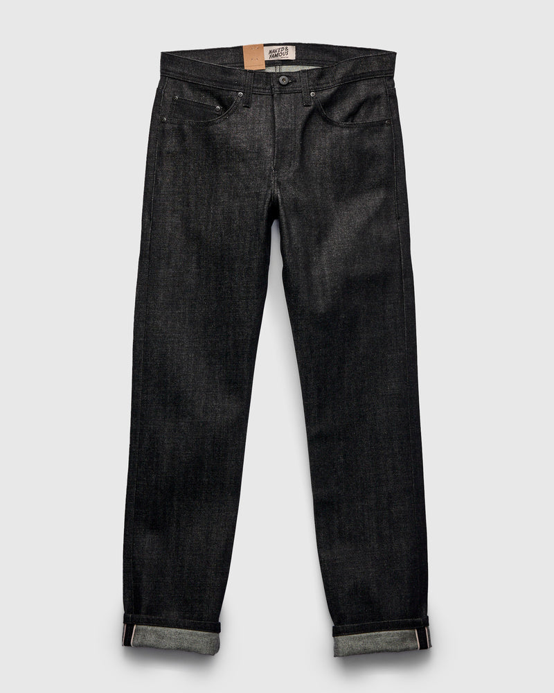 "Yatagarasu" 15oz Black Selvedge Denim - Weird Guy Fit