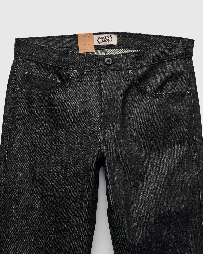 "Yatagarasu" 15oz Black Selvedge Denim - Weird Guy Fit