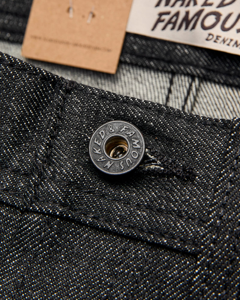 "Yatagarasu" 15oz Black Selvedge Denim - Weird Guy Fit