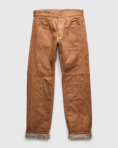 275-AWA "Awa-Kakishibu x Kinari" 20oz Selvedge Denim - Regular Straight Fit