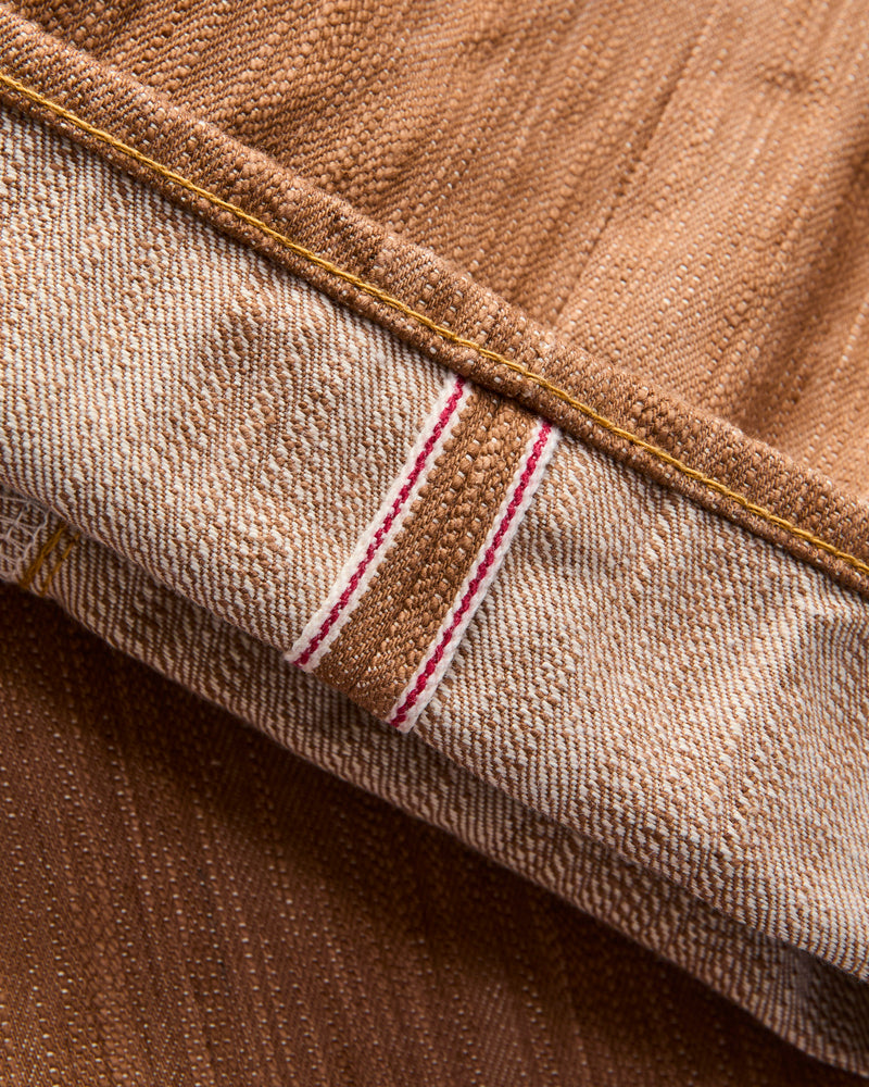 275-AWA "Awa-Kakishibu x Kinari" 20oz Selvedge Denim - Regular Straight Fit