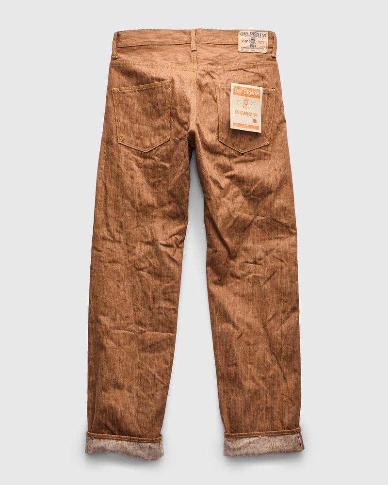 275-AWA "Awa-Kakishibu x Kinari" 20oz Selvedge Denim - Regular Straight Fit