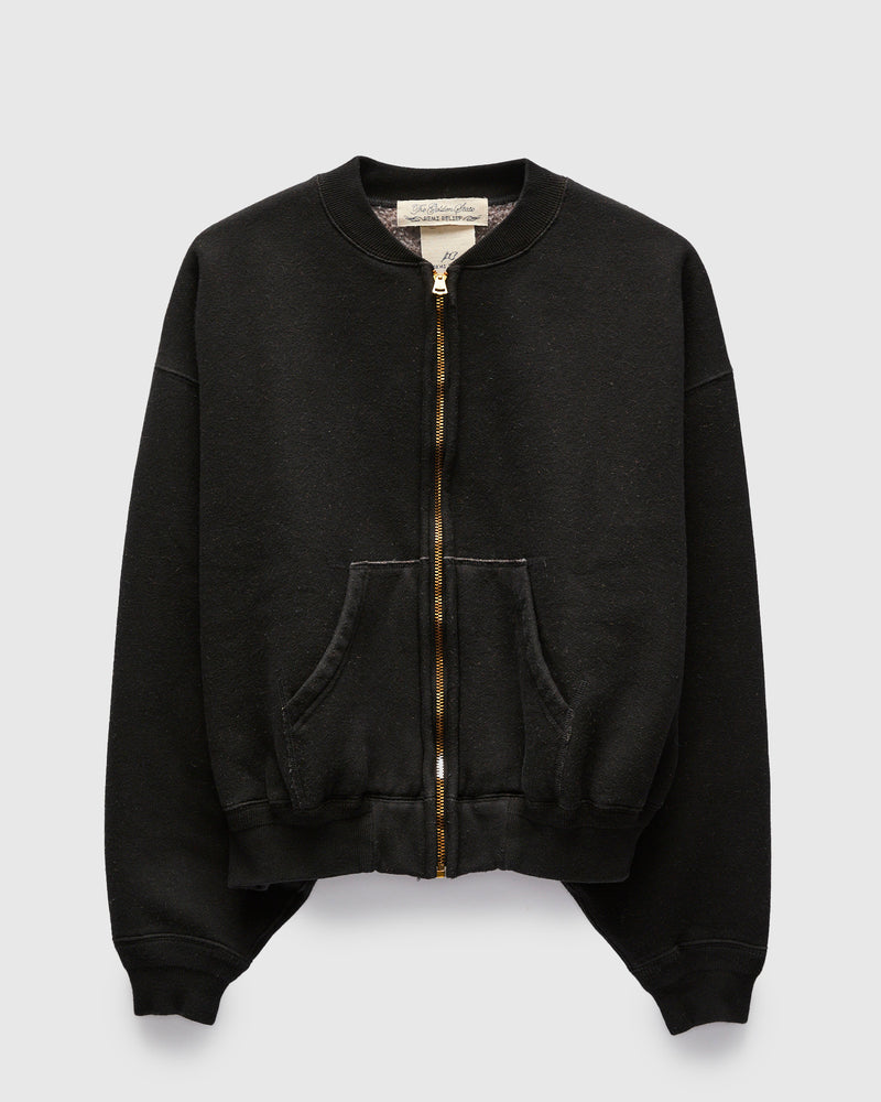 Nep Zip Jacket in Black