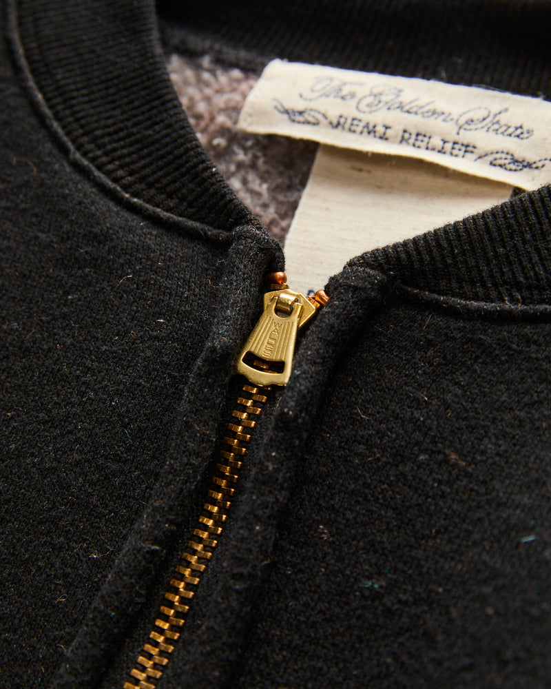 Nep Zip Jacket in Black