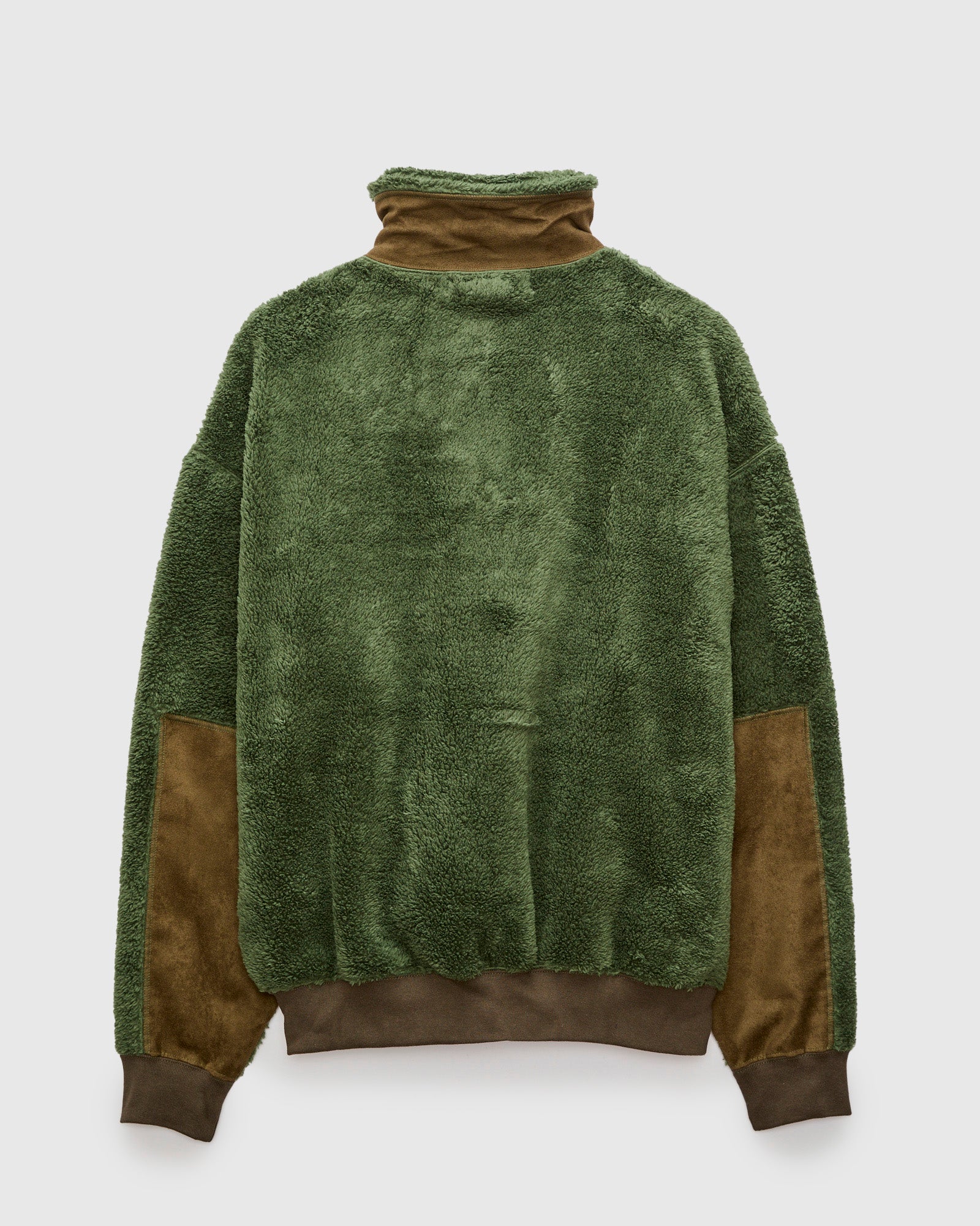 Shaggy Fleece Zip Jacket in Khaki – Blue Owl Workshop