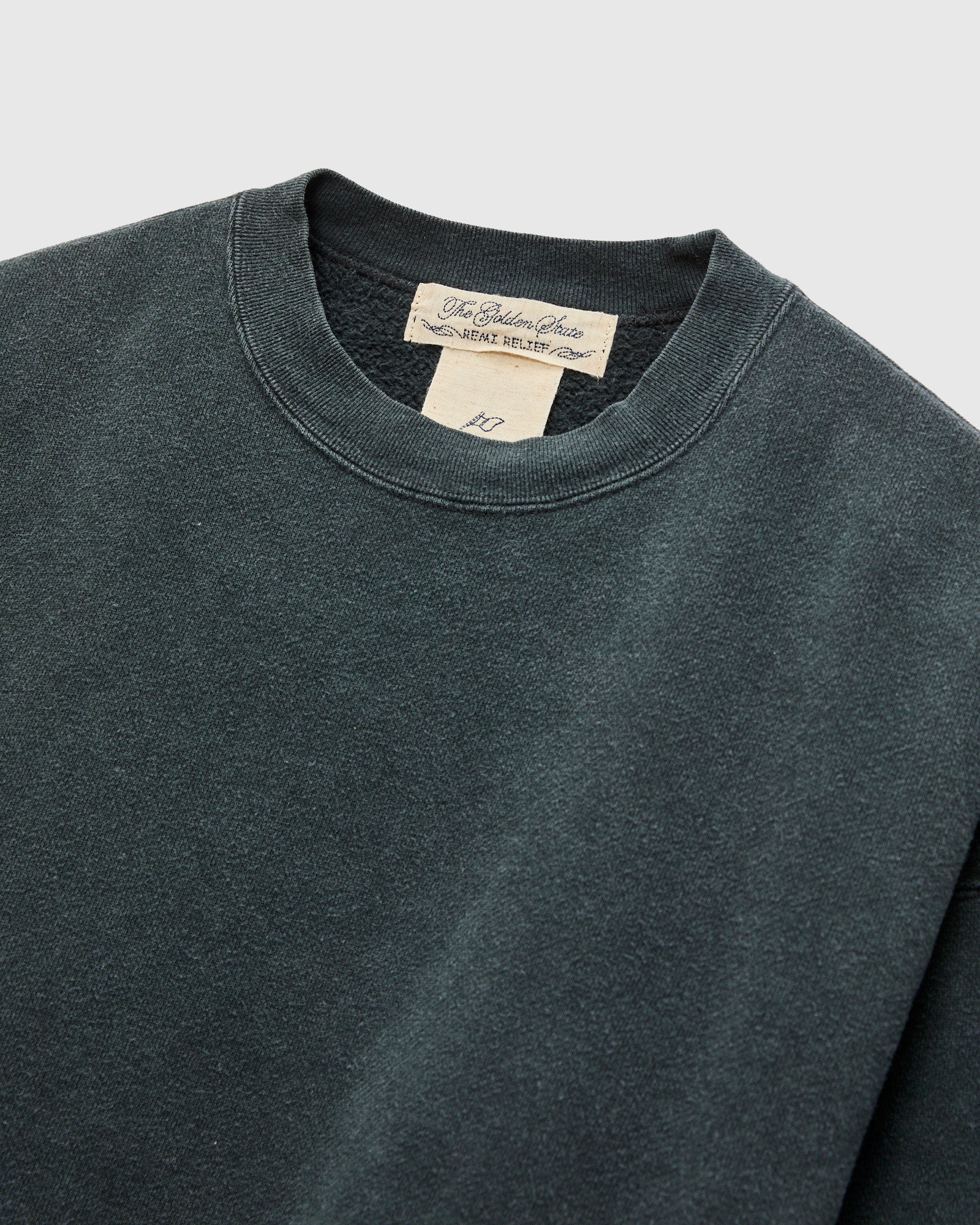 Special Finish Fleece Lined Crewneck in Black – Blue Owl Workshop