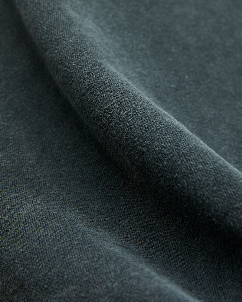 Special Finish Fleece Lined Crewneck in Black