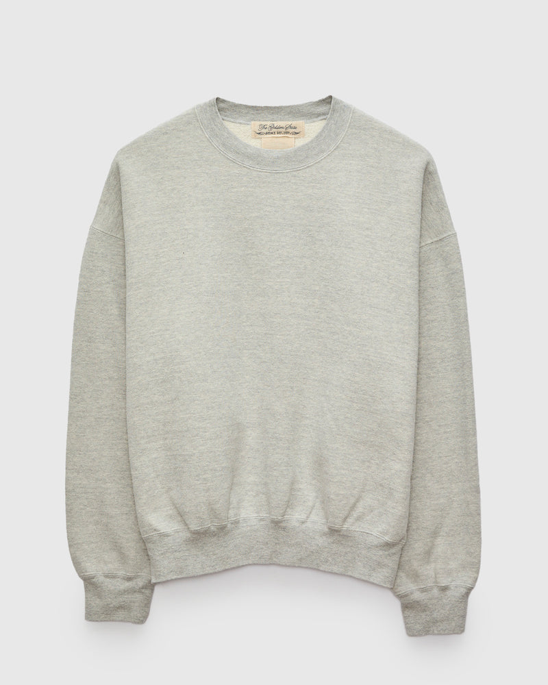 Special Finish Fleece Lined Crewneck in Heather Grey