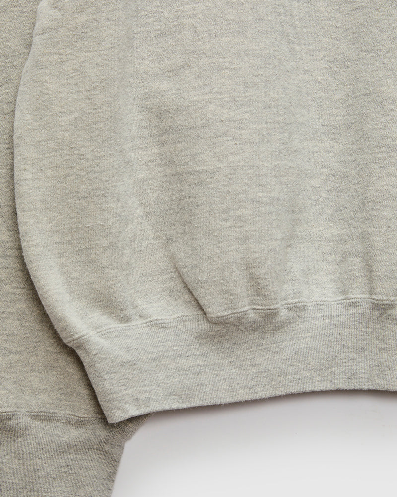 Special Finish Fleece Lined Crewneck in Heather Grey
