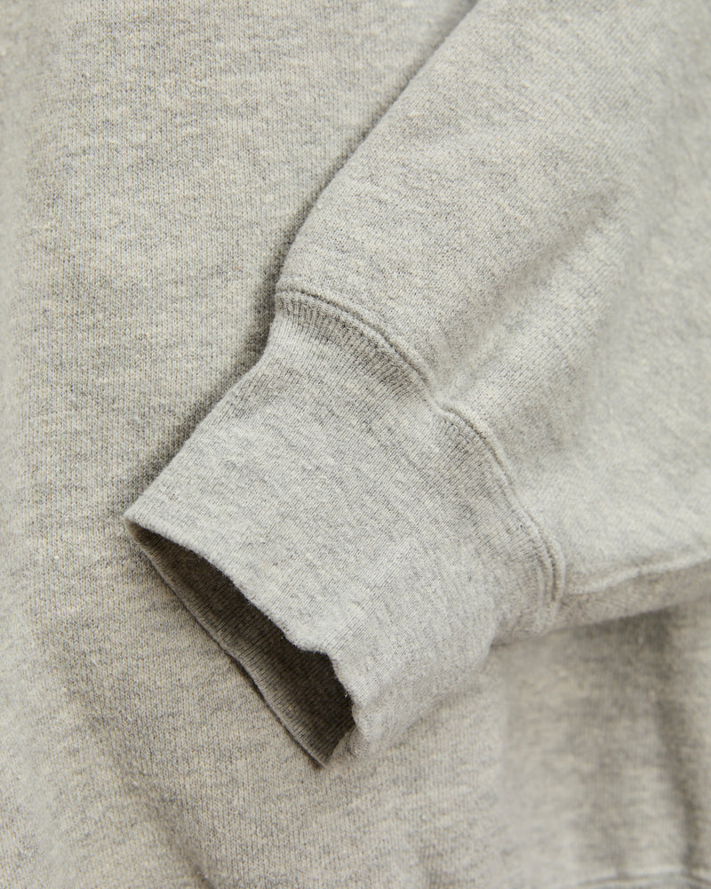Special Finish Fleece Lined Crewneck in Heather Grey