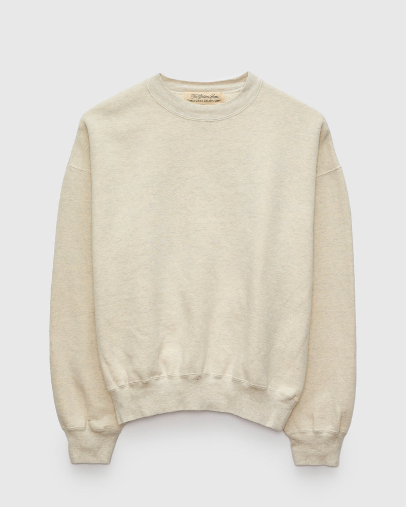 Special Finish Fleece Lined Crewneck in Oatmeal