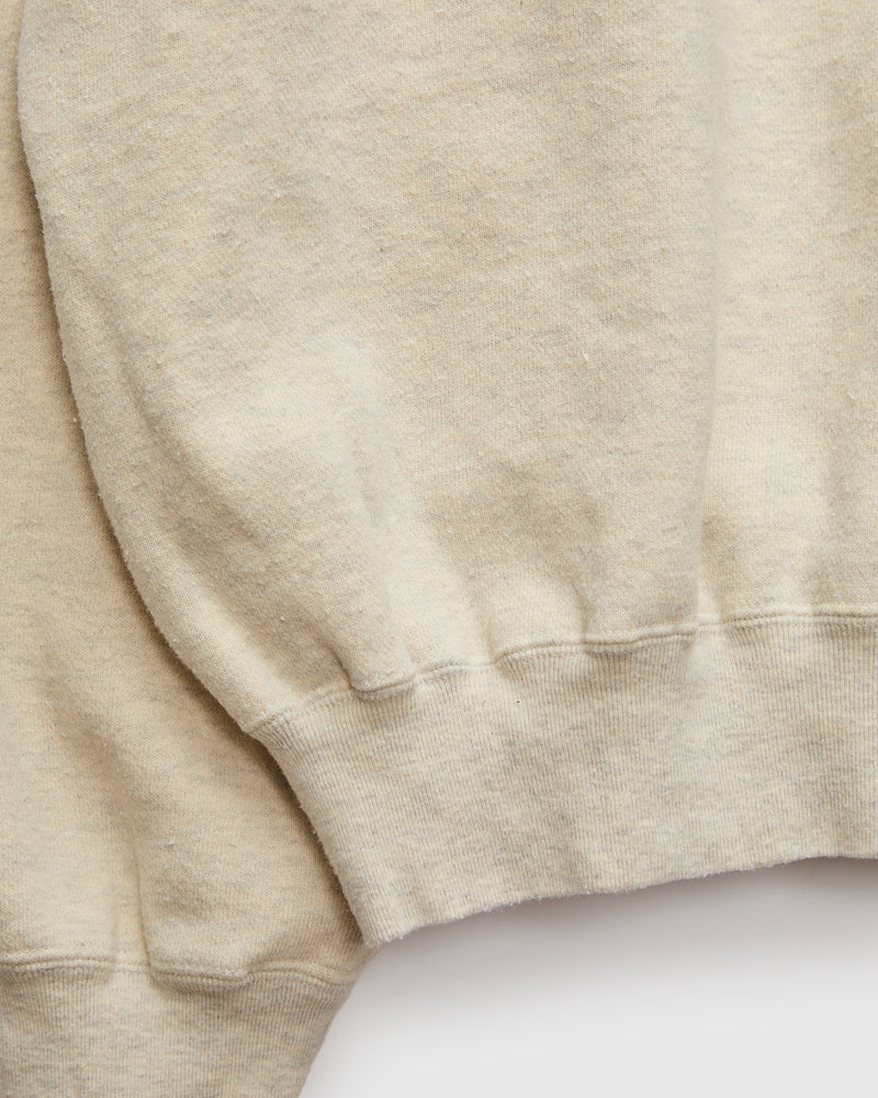 Special Finish Fleece Lined Crewneck in Oatmeal