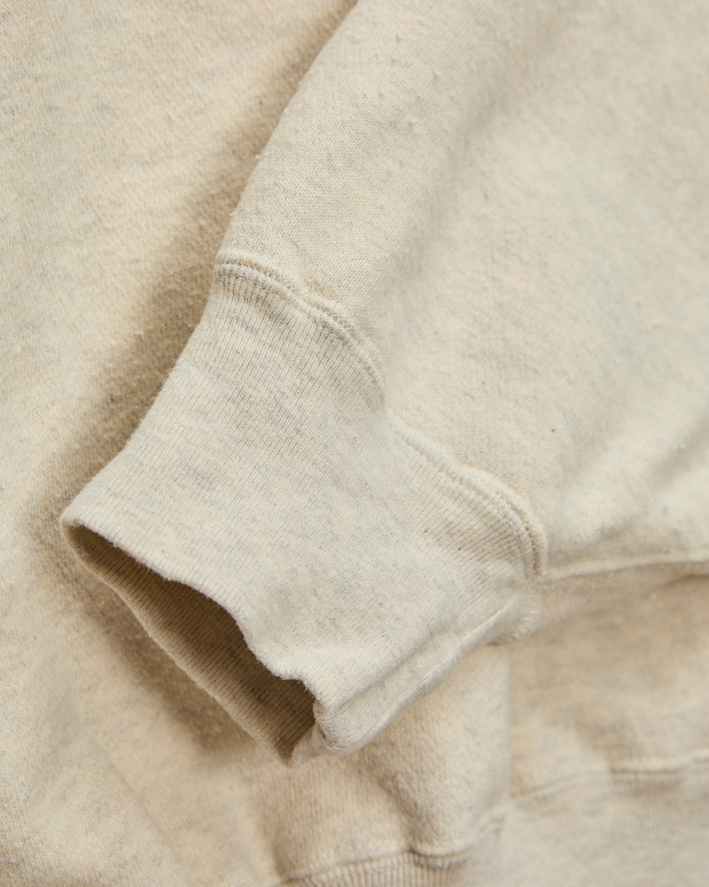 Special Finish Fleece Lined Crewneck in Oatmeal