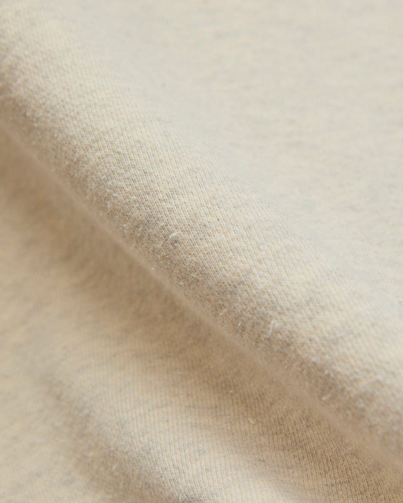 Special Finish Fleece Lined Crewneck in Oatmeal
