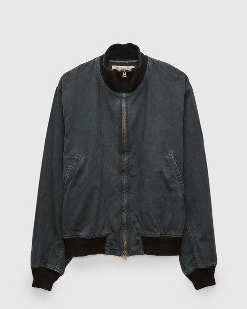 Work Twill Deck Jacket in Black