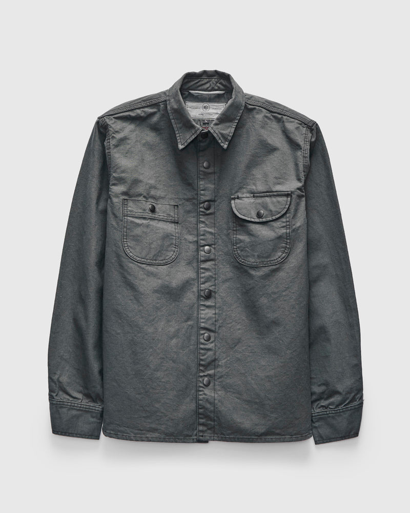 Dyed Canvas Work Shirt in Ash