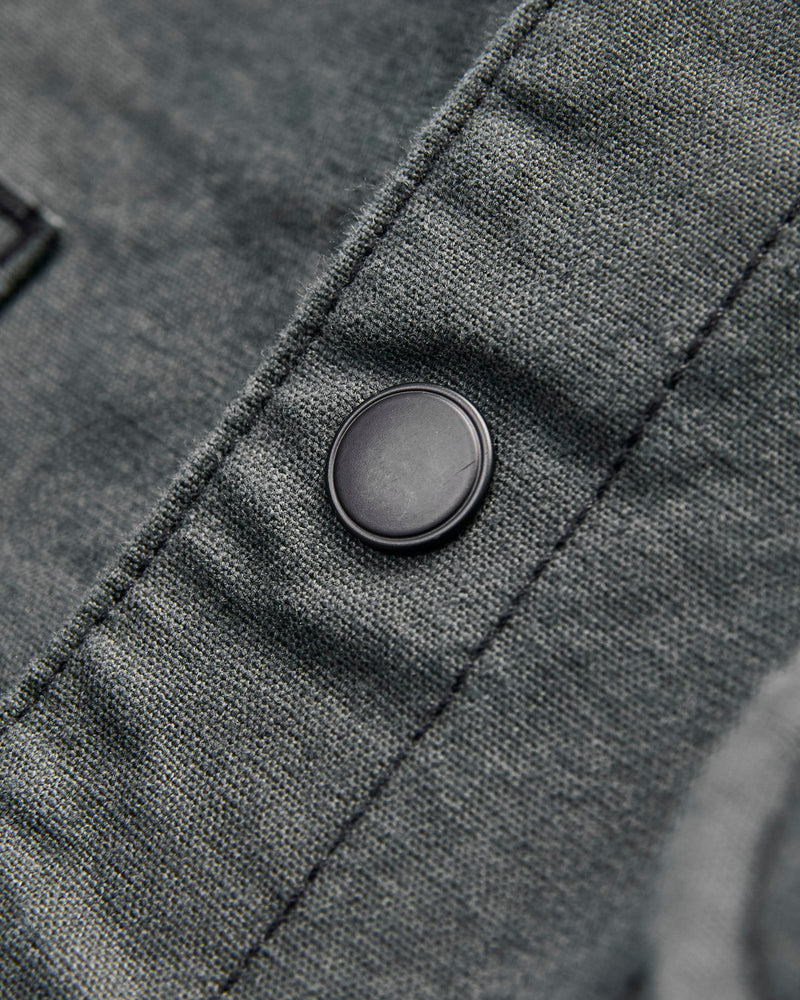 Dyed Canvas Work Shirt in Ash