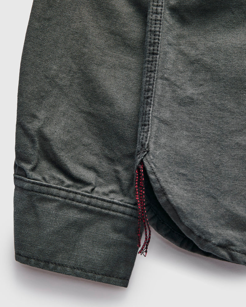 Dyed Canvas Work Shirt in Ash