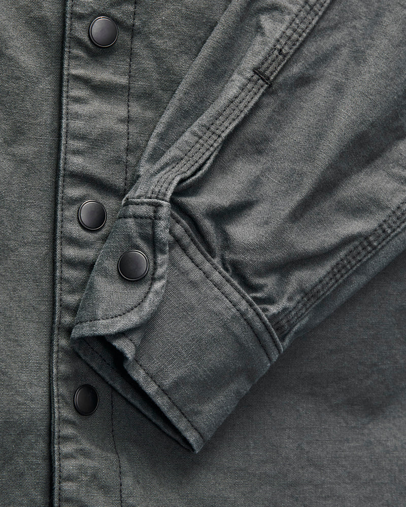 Dyed Canvas Work Shirt in Ash