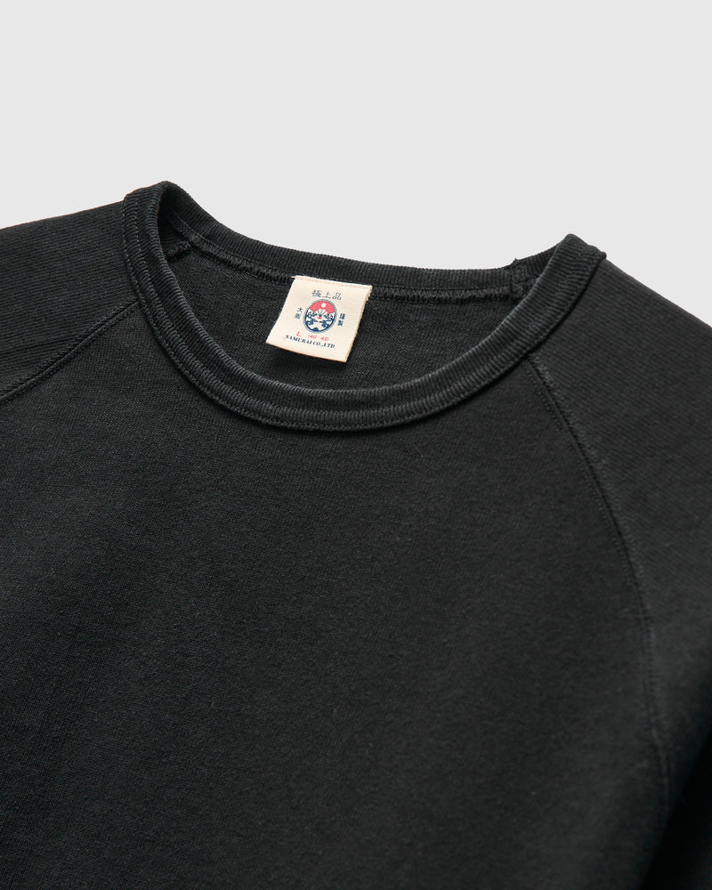 Extra Heavyweight Solid Long Sleeve T-Shirt in Black