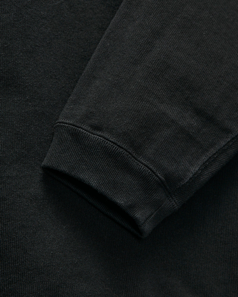 Extra Heavyweight Solid Long Sleeve T-Shirt in Black