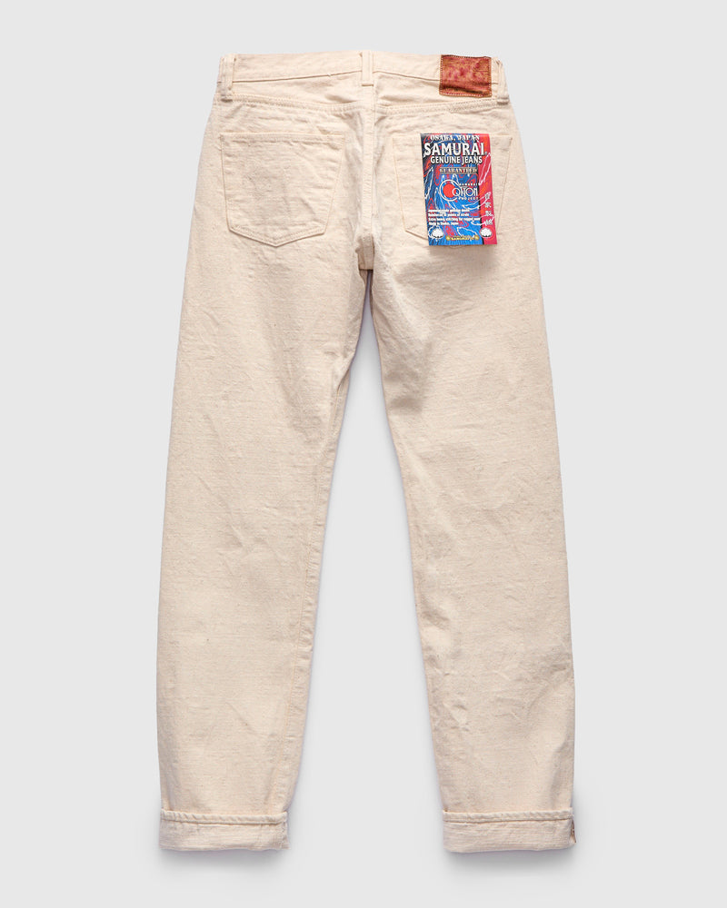 S510SC-KI "Samurai Cotton Project" 18oz Ecru Selvedge Denim - Regular Straight Fit