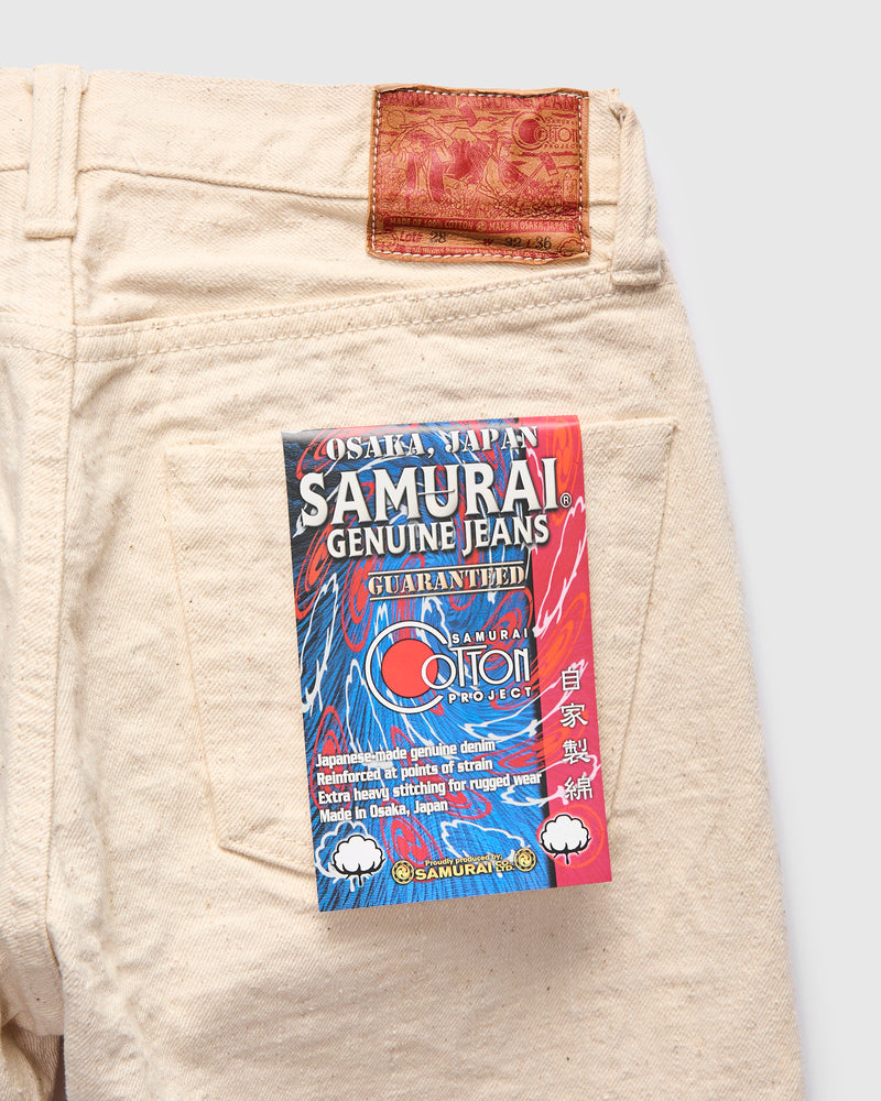 S510SC-KI "Samurai Cotton Project" 18oz Ecru Selvedge Denim - Regular Straight Fit