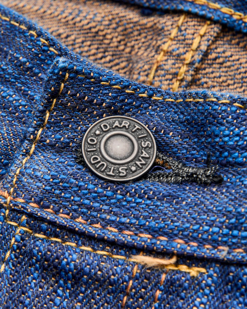 D1905S "Awa Shoai Kakishibu" 15oz Natural Indigo Kakishibu Selvedge Jeans - Regular Straight Fit