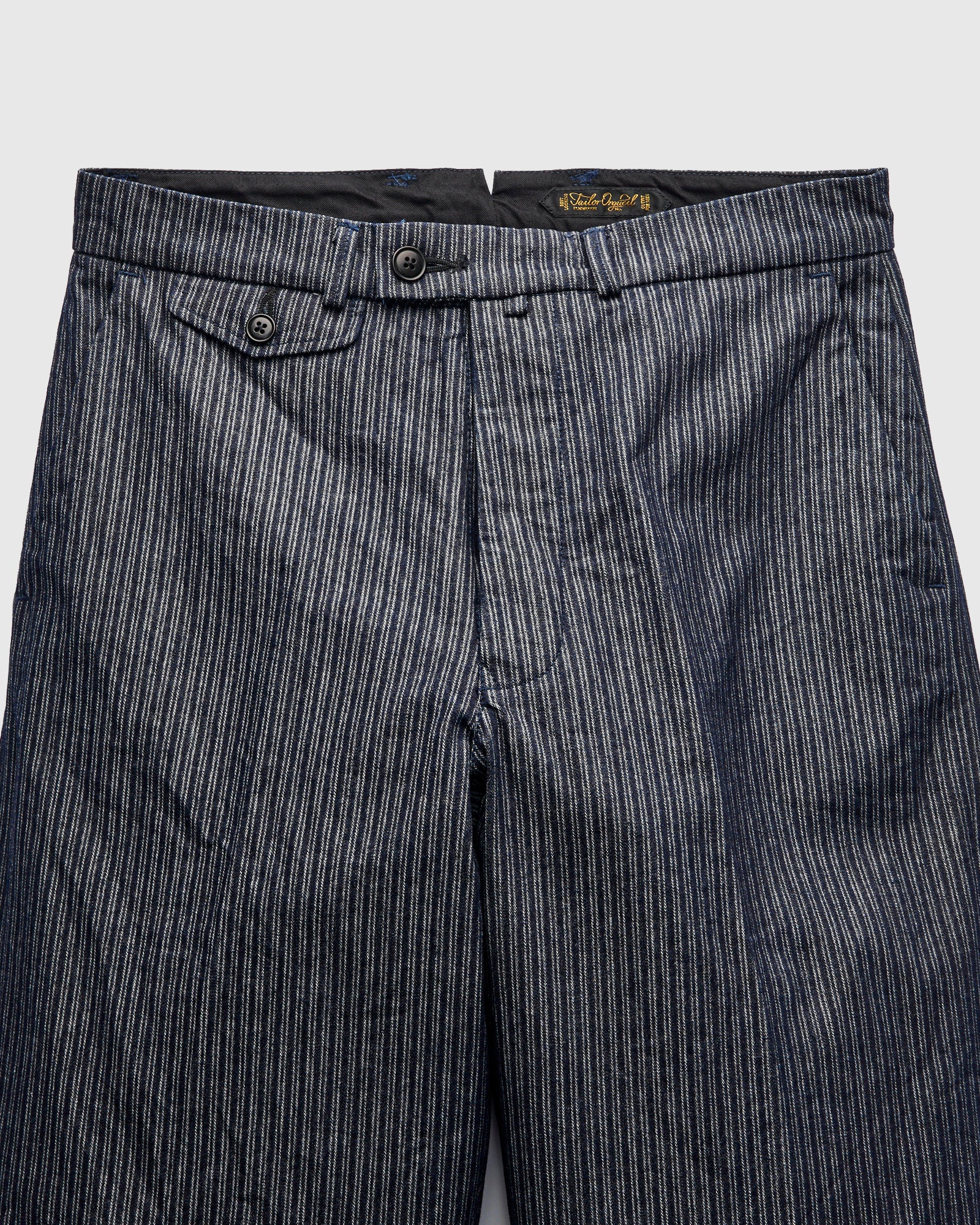 OR-1123 Tailor Work Trousers in Indigo Stripe – Blue Owl Workshop