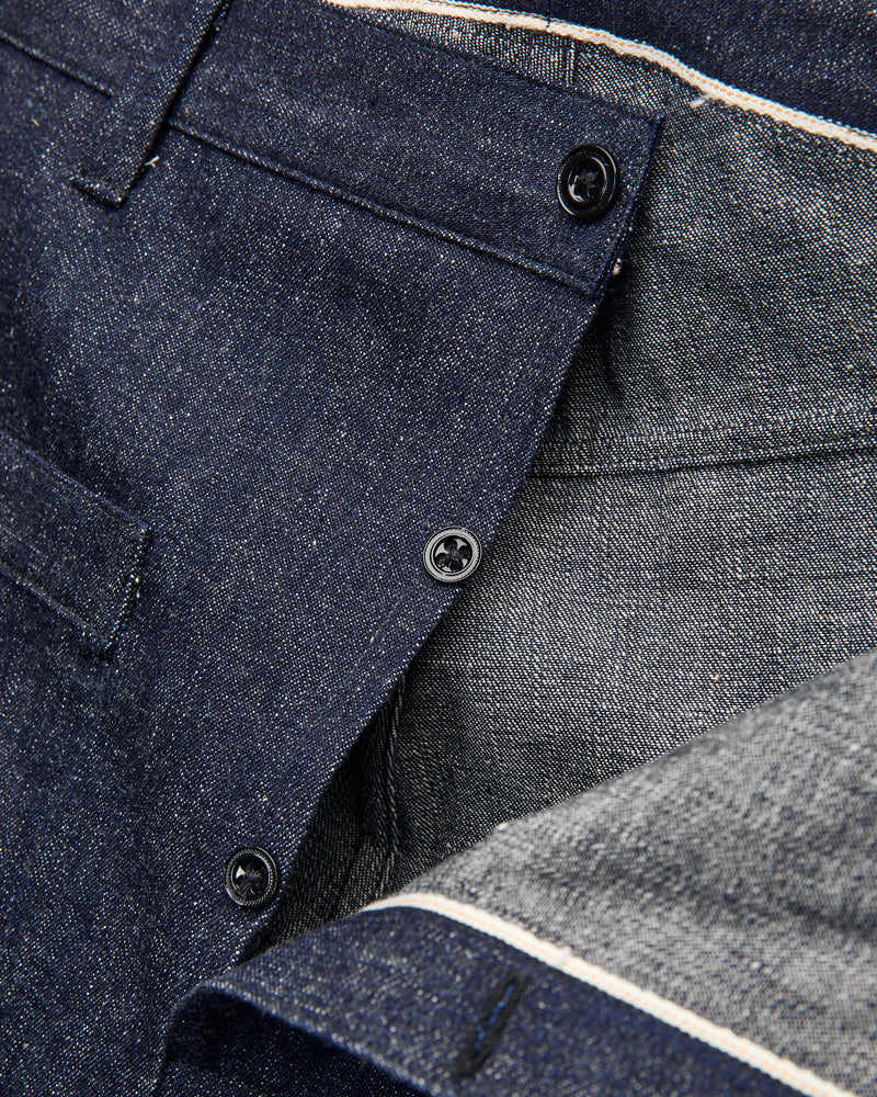 1900 Waist Overall Work Pants in Indigo Denim