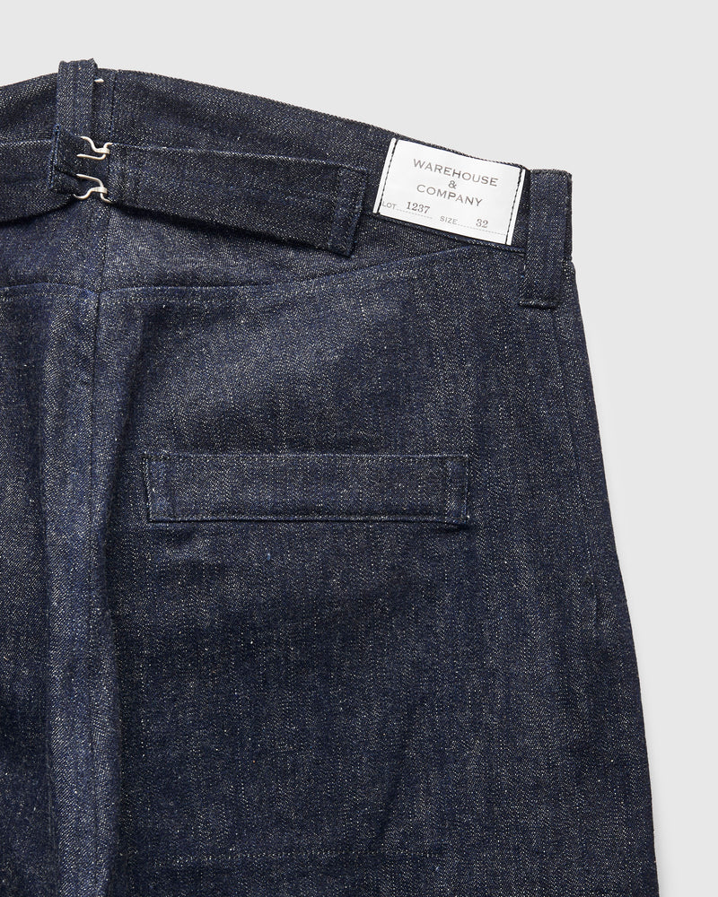 1900 Waist Overall Work Pants in Indigo Denim
