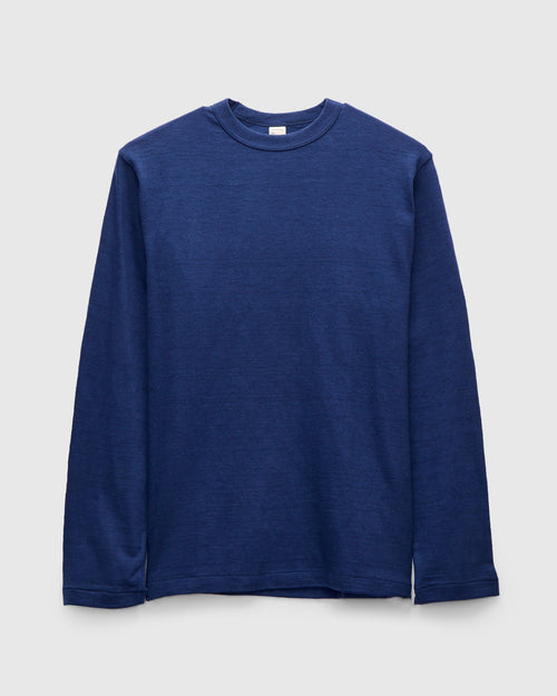 5906 Loopwheel Long Sleeve Tee in Navy
