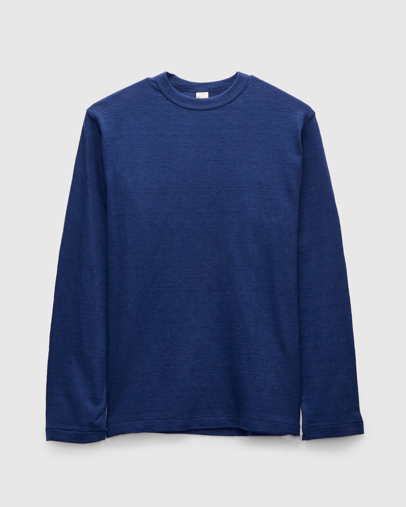 5906 Loopwheel Long Sleeve Tee in Navy