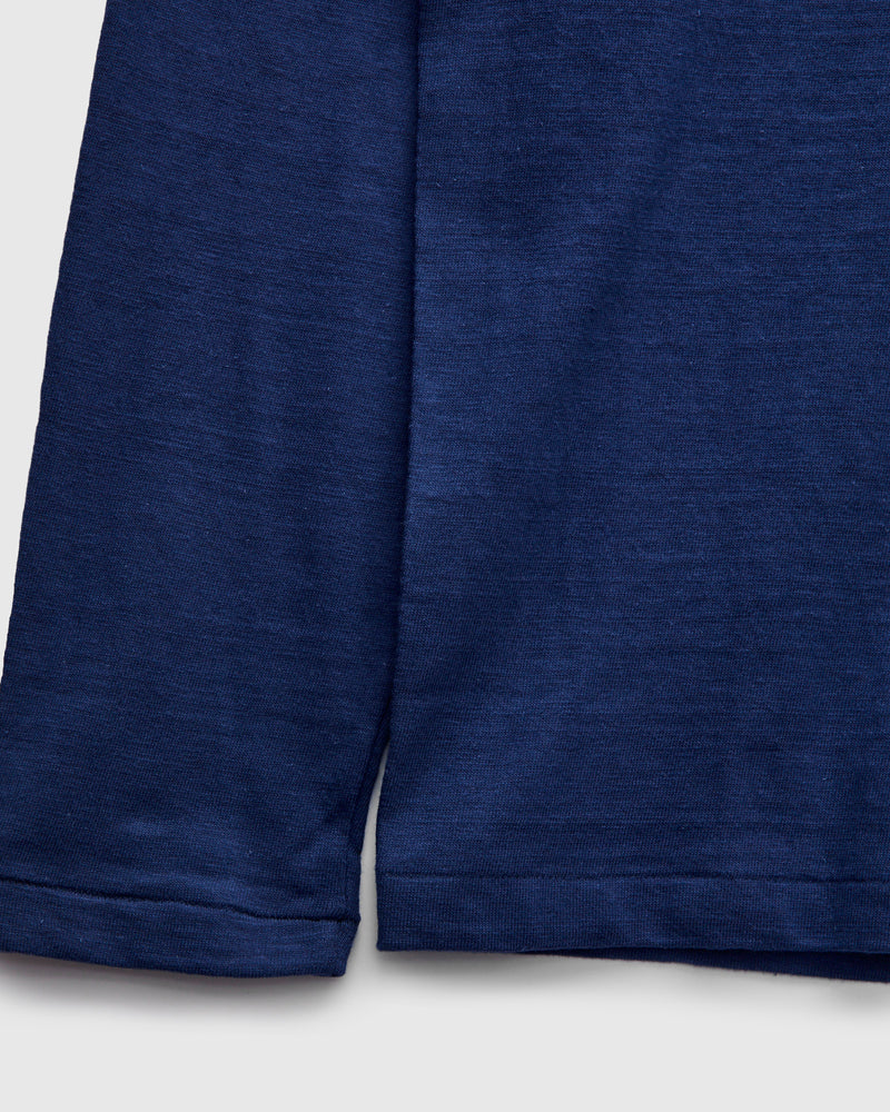 5906 Loopwheel Long Sleeve Tee in Navy