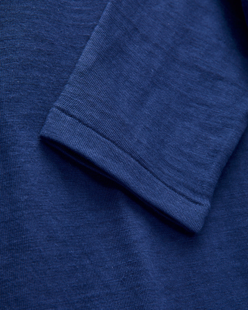 5906 Loopwheel Long Sleeve Tee in Navy