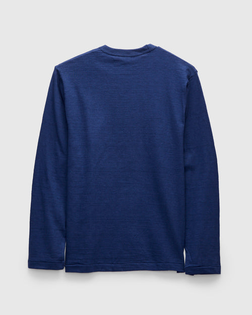 5906 Loopwheel Long Sleeve Tee in Navy
