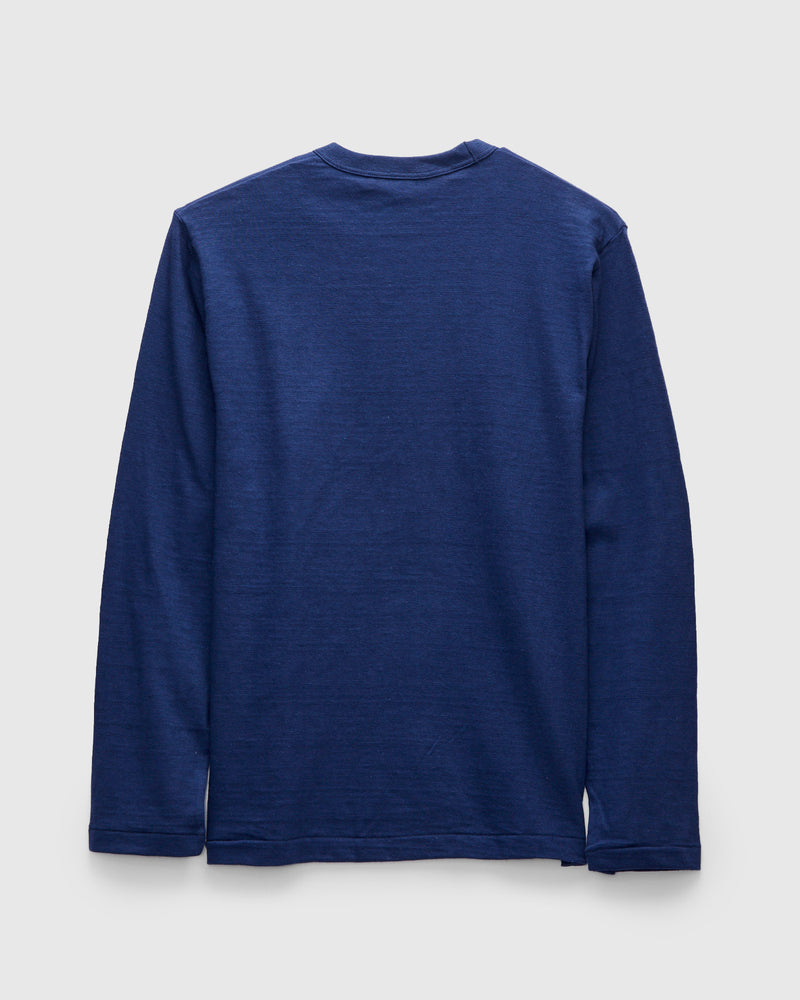 5906 Loopwheel Long Sleeve Tee in Navy