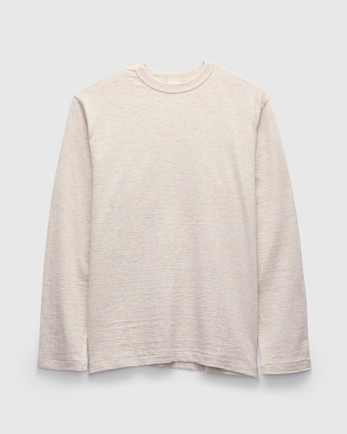 5906 Loopwheel Long Sleeve Tee in Oatmeal