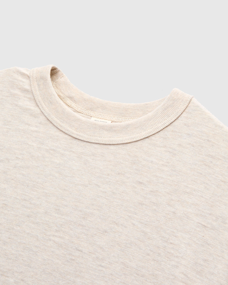 5906 Loopwheel Long Sleeve Tee in Oatmeal