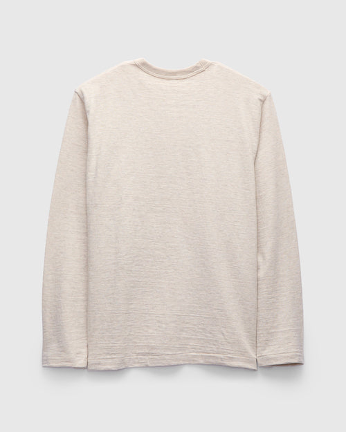 5906 Loopwheel Long Sleeve Tee in Oatmeal