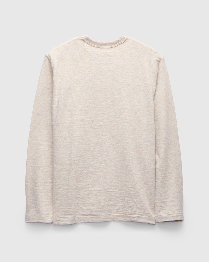 5906 Loopwheel Long Sleeve Tee in Oatmeal