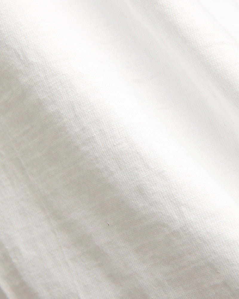 5906 Loopwheel Long Sleeve Tee in Off White