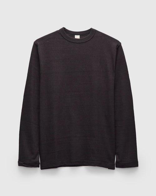 5906 Loopwheel Long Sleeve Tee in Sumikuro