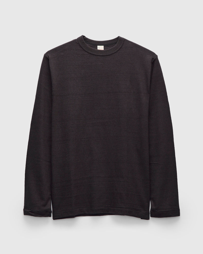 5906 Loopwheel Long Sleeve Tee in Sumikuro