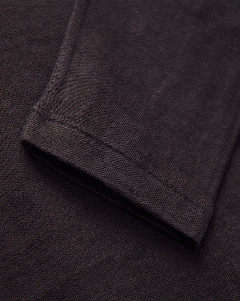 5906 Loopwheel Long Sleeve Tee in Sumikuro