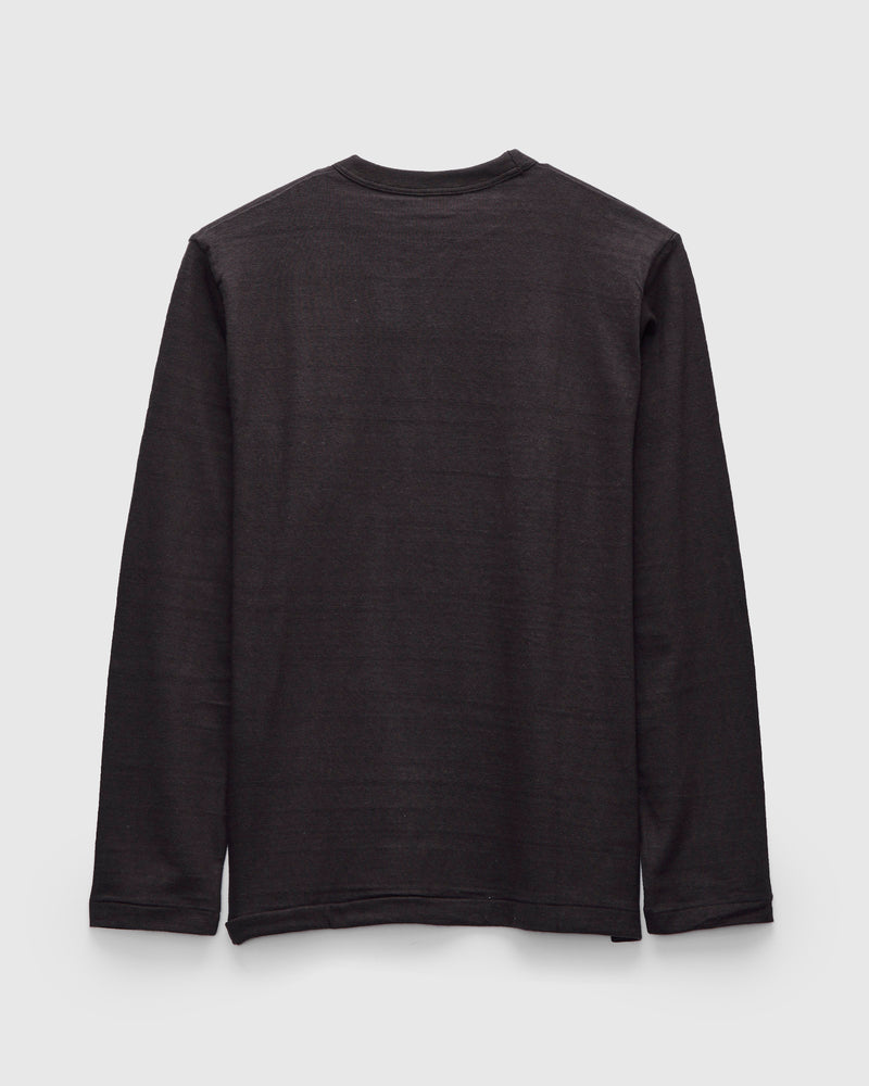5906 Loopwheel Long Sleeve Tee in Sumikuro