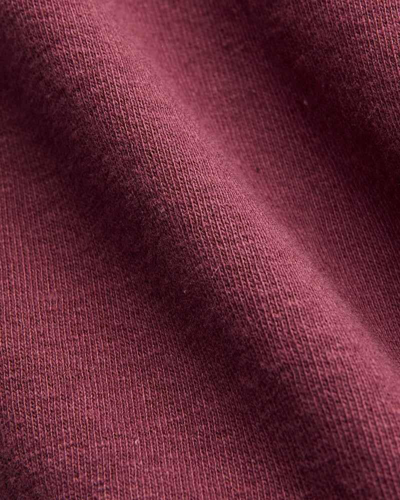 Cutoff Sweatshort in Bordeaux